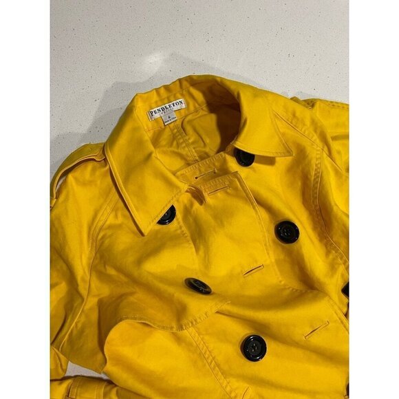 Pendleton Petite Size 4 Yellow Blazer Utility Jacket - Picture 2 of 8